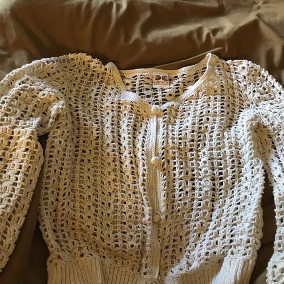 Vintage - 100% Cotton Button Front Sweater made by Daisys Creations (T123) - Picture 1 of 5